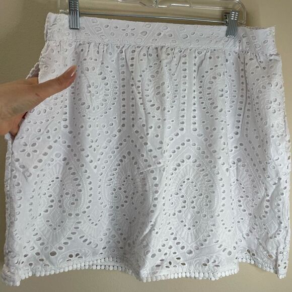 RyeGrass|A-Line|Skirt|100% Cotton|Elastic waistband|With Pockets - Picture 5 of 16